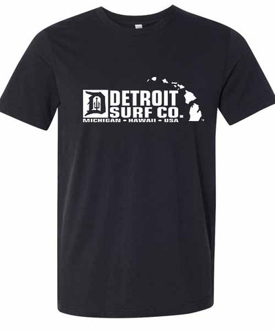 Detroit Surf Co. Michigan-Hawaii logo T-Shirt