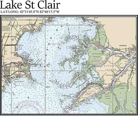 Lake St Clair Performance Fishing Shirt LS