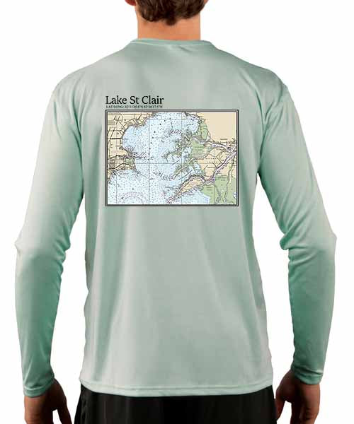 – Clair Fishing St Detroit Lake LS Shirt Performance Surf