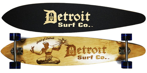 Spirit of Detroit Pintail Longboard - Detroit Surf Co. - 1