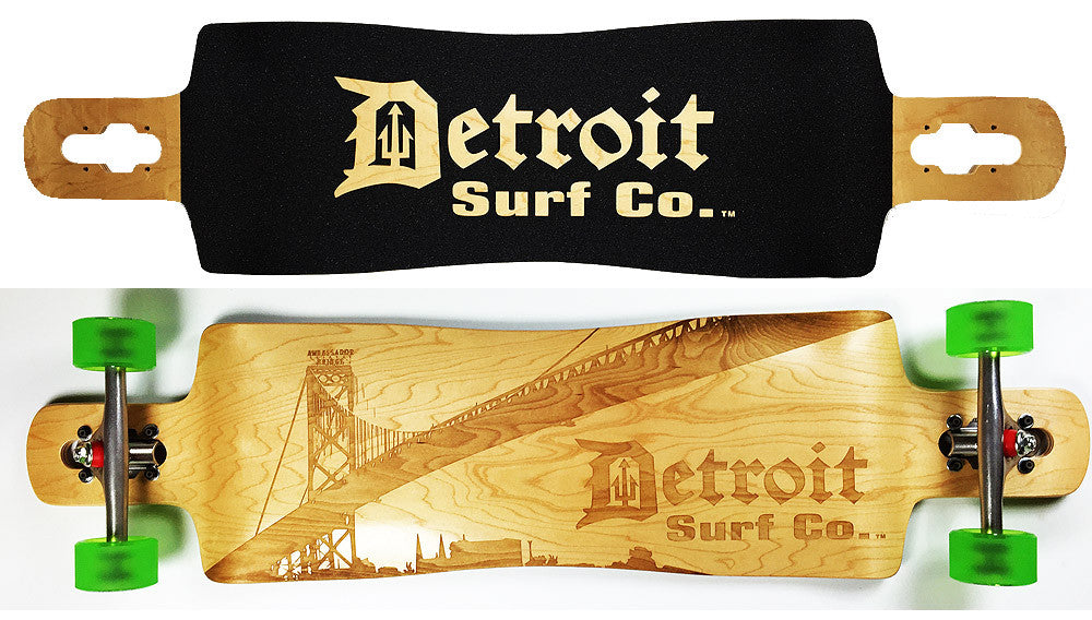 Corktown Drop Through Longboard Deck - Detroit Surf Co. - 1