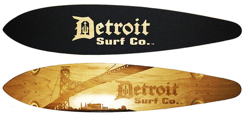 Corktown Pintail Longboard Deck (Deck Only) - Detroit Surf Co.