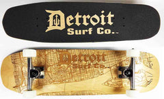 Shovel Nose Detroit Street Map skateboard