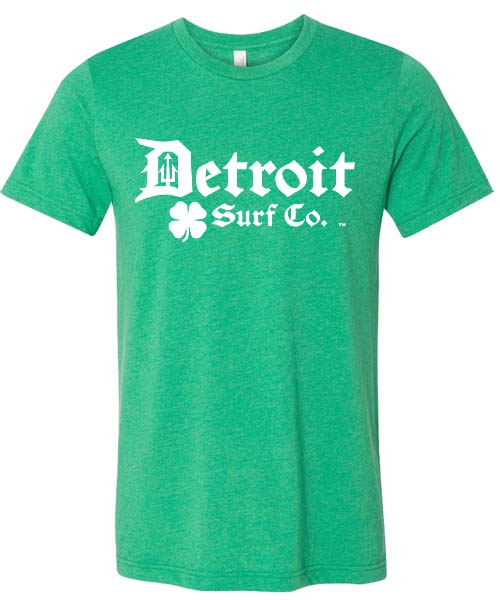 Detroit Surf Co. St. Patrick's day logo shirt