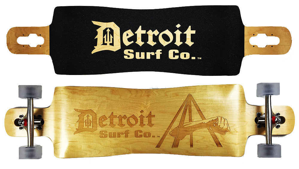 Joe Louis Fist Drop Through Longboard - Detroit Surf Co. - 1