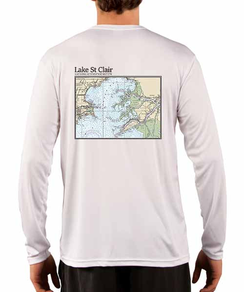 Lake St Clair – Surf LS Performance Detroit Fishing Shirt