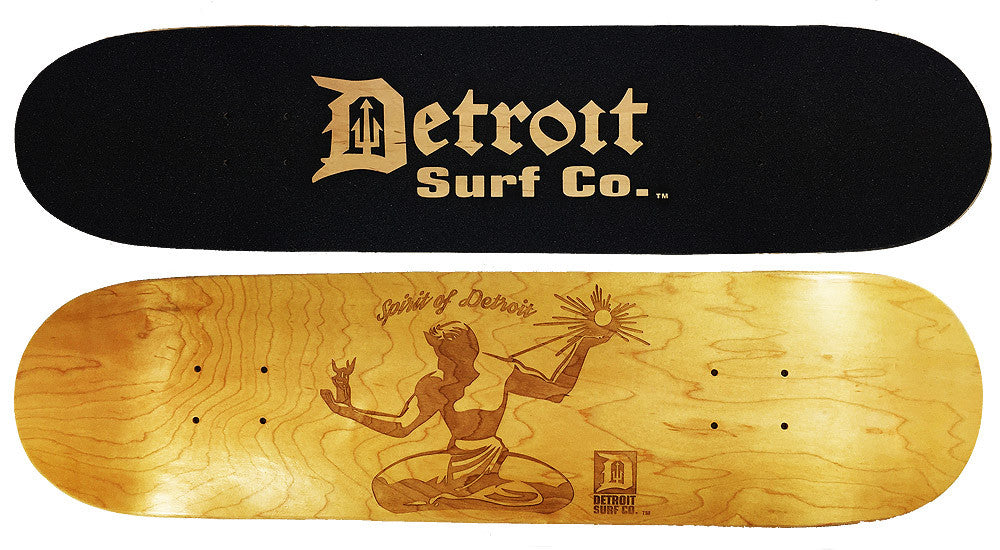 Spirit of Detroit Skateboard Deck (Deck Only) - Detroit Surf Co.